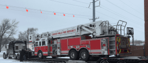 Flags were placed on the electric transmission lines by Xcel Energy following the near-miss incident